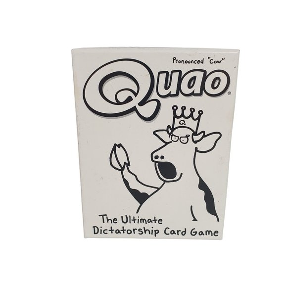 Quao Pronounced Cow Card Game Complete Set Family Night Ultimate Dictatorship - Picture 1 of 5